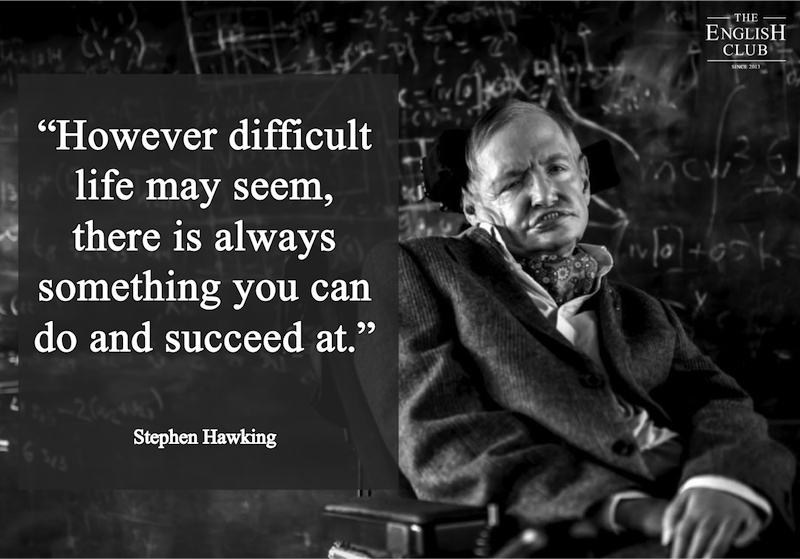英語の名言：Stephen Hawking