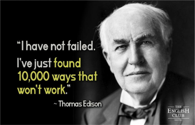英語の名言：Thomas Edison